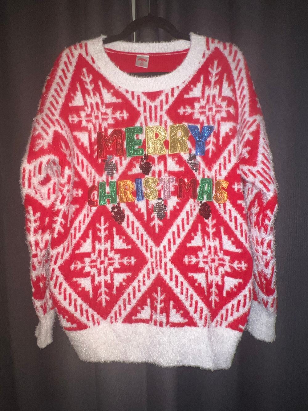 Ugly Christmas Sweater Xmas Size Medium
